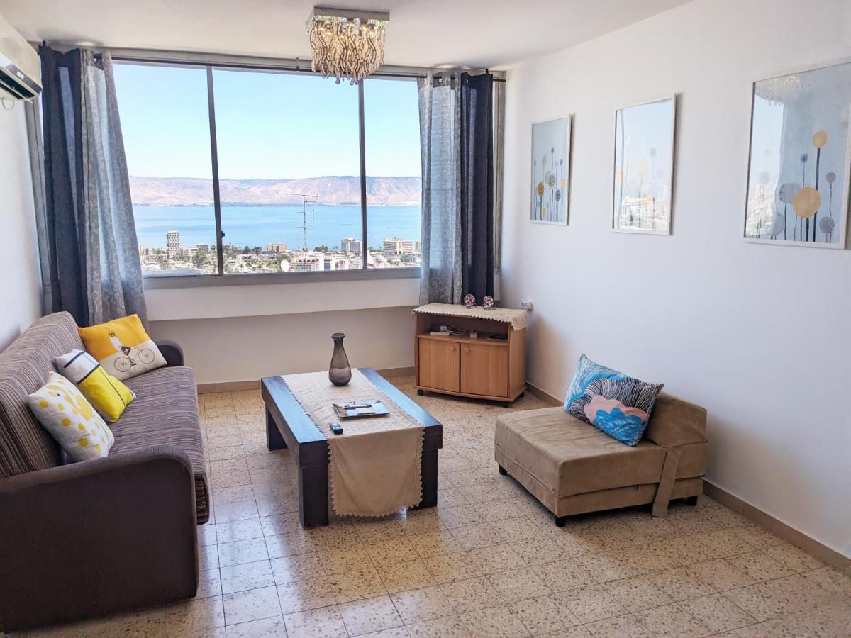1Bdrm Apt With Panoramic View Of Sea And Mountains Tiberiade Esterno foto